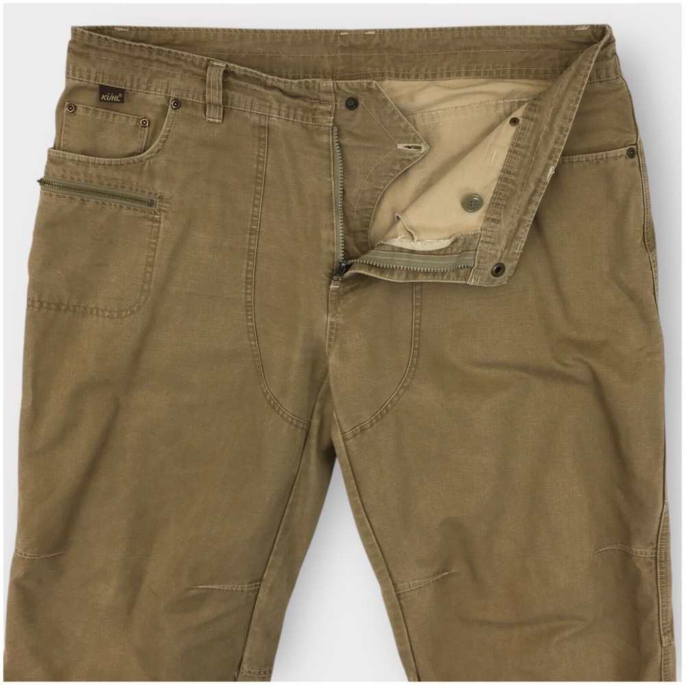 Kuhl Cargo Pants Mens Size 40x32‎ Hiking Workwear Rugged Ripstop Canvas Pockets